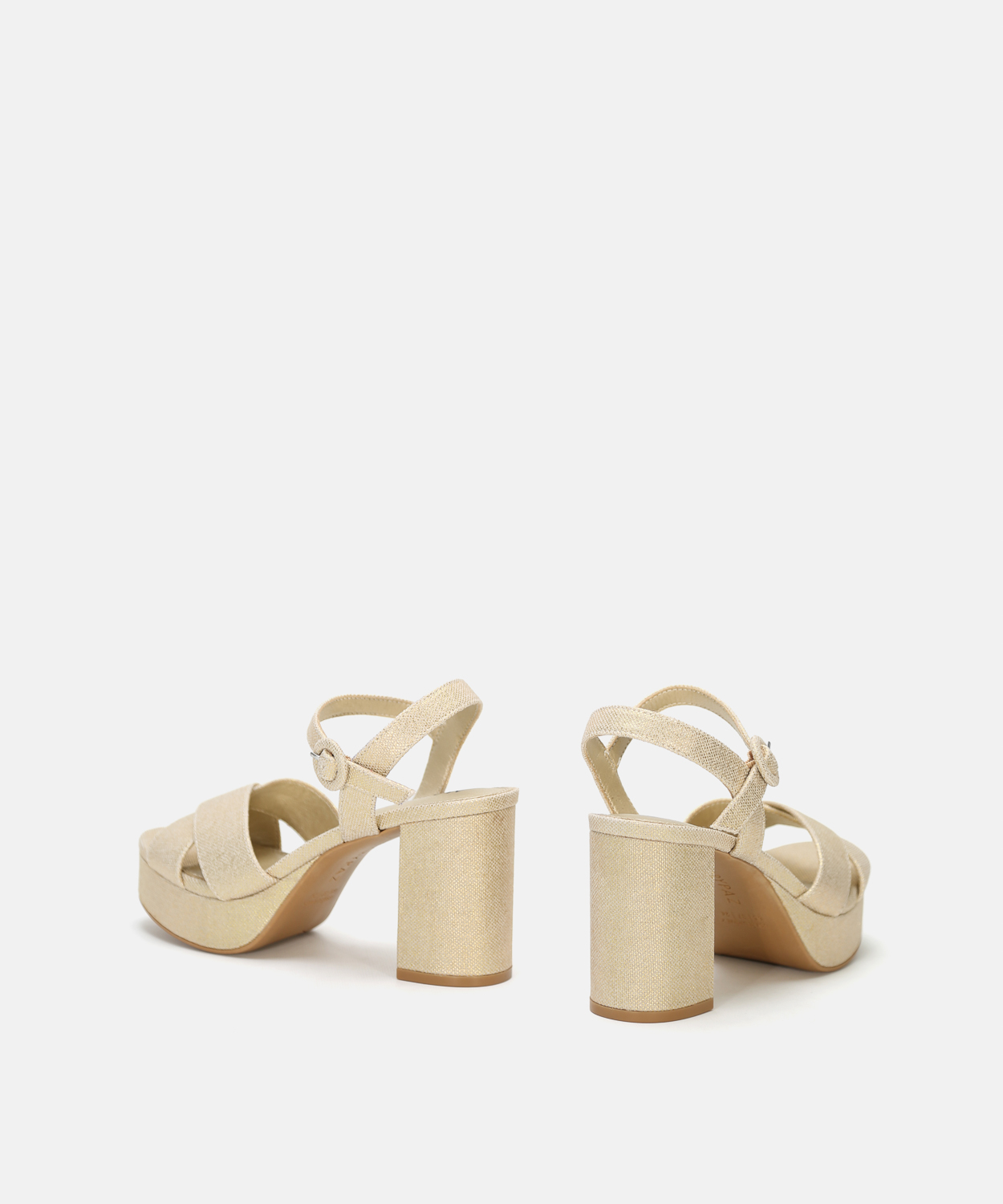 Sandalia tac&oacute;n tiras cruzadas image number null